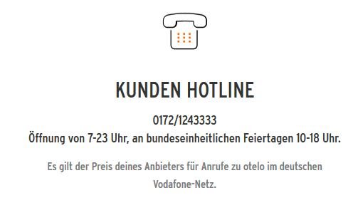 Otelo Kundenhotline Telefon