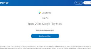 Google Play Store: Zwei Euro Guthaben von PayPal geschenkt