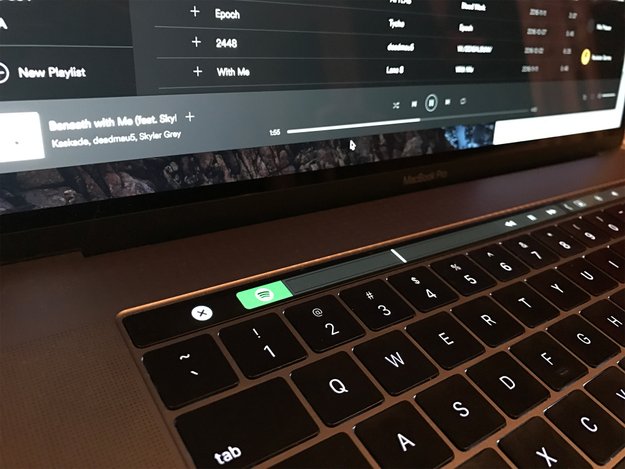 Spotify für Mac unterstützt Touch Bar und Auto-Stopp der AirPods
