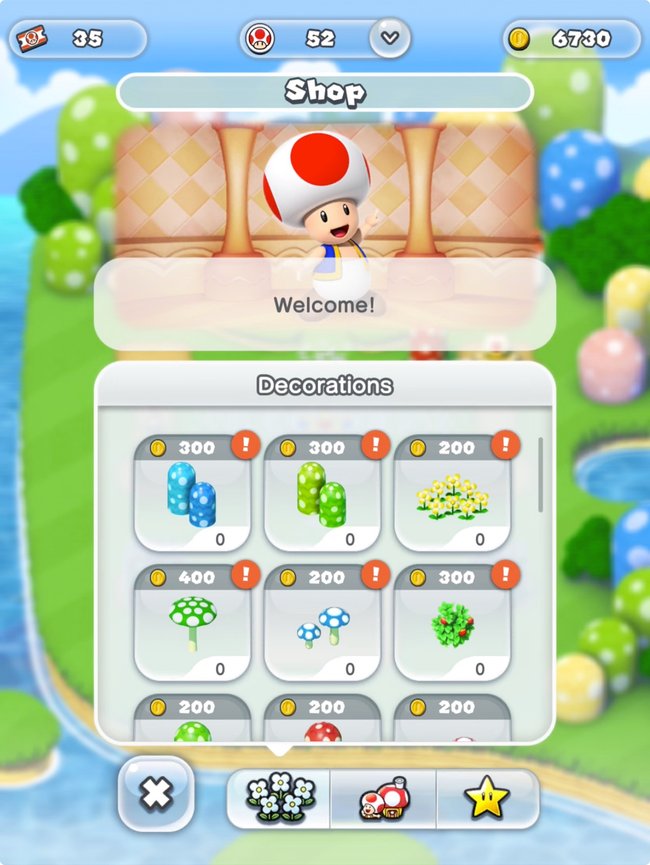 Super Mario Run königreich ausbauen