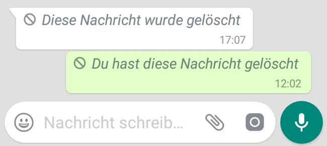 WhatsApp Nachricht zurueckholen zurueckrufen