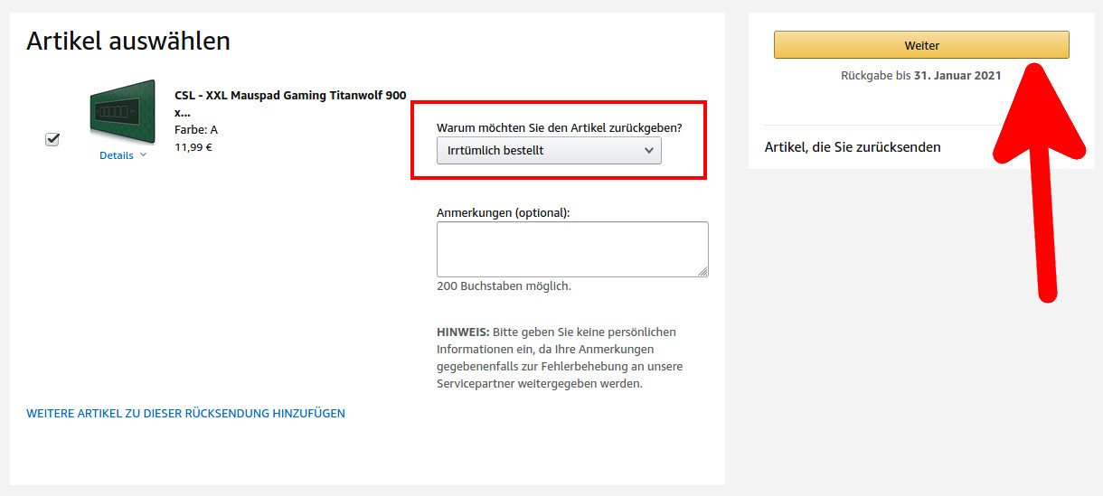 Amazon-Retoure mit Rücksendeetikett – so klapp’s mit und ohne Drucker