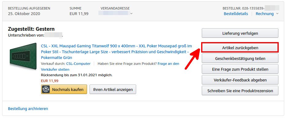 AmazonRücksendung so funktioniert die Retoure/Reklamation