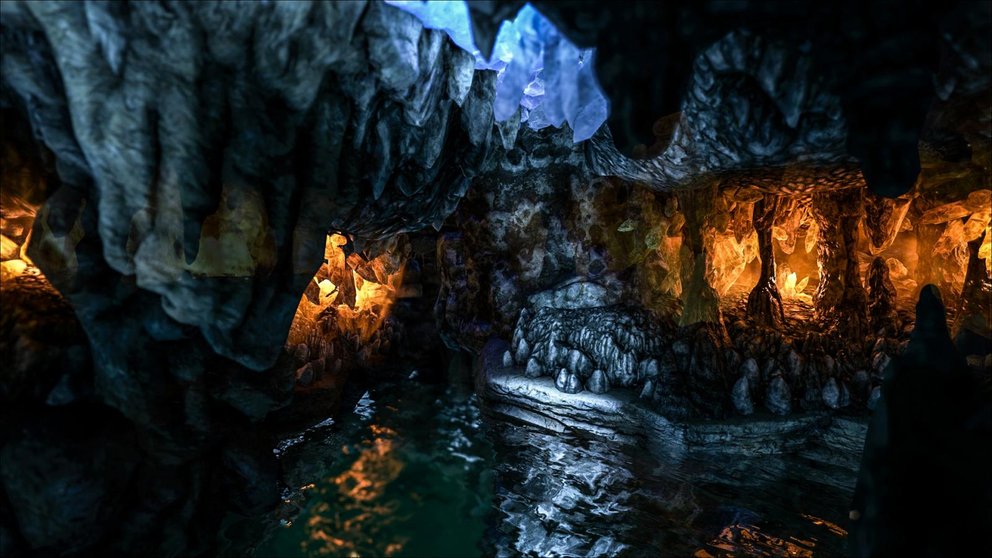 Die Höhle der verlorenen Hoffnung liegt tief im Meer. (Quelle: ark.gamepedia.com)