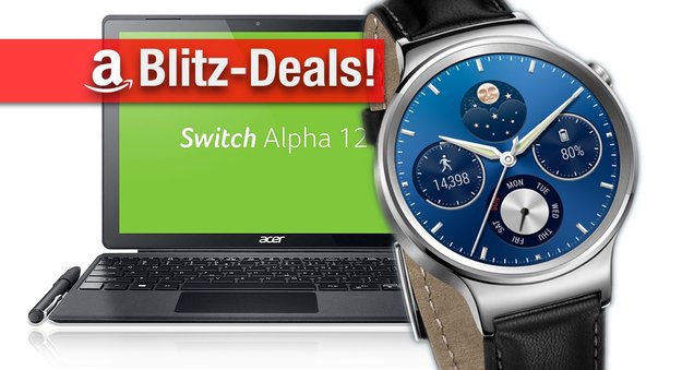 Blitzangebote: Acer-Notebooks, Festplatten, Huawei Watch, 4K HDR Curved TV, Sony Alpha 5100 u.v.m. heute zum Bestpreis