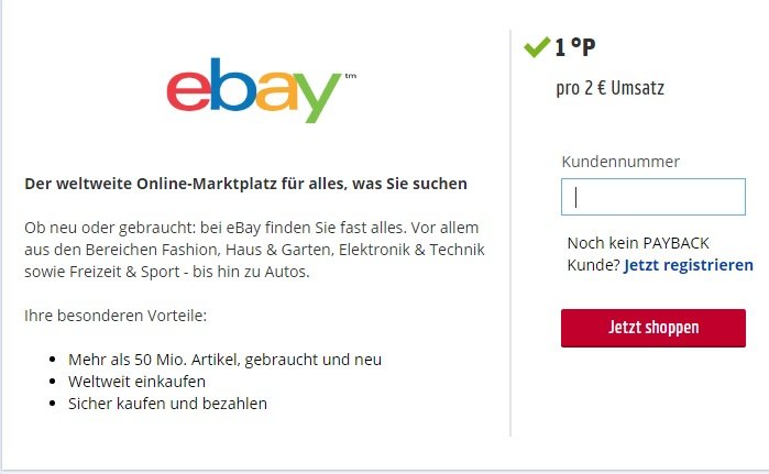 Payback Bei Ebay Sammeln So Klappts