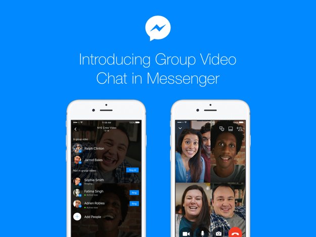 Facebook Messenger erlaubt jetzt Gruppen-Videochats