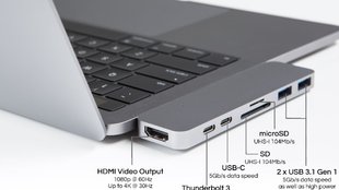 HyperDrive: Das beeindruckend kleine Thunderbolt-3-Dock für MacBook Pro mit 7 Anschlüssen