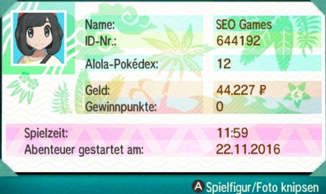 pOkémon Sonne und mond id lotterie