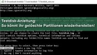 Testdisk-Anleitung: Partitionen wiederherstellen