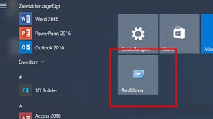 Windows 10 & 7: Ausführen-Befehl im Startmenü hinzufügen – so geht's