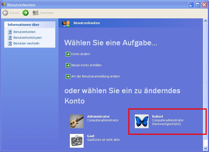Windows XP Passwort vergessen so geht