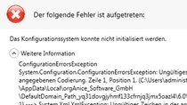 Lösung: Das Konfigurationssystem konnte nicht initialisiert werden (Windows-Fehler)