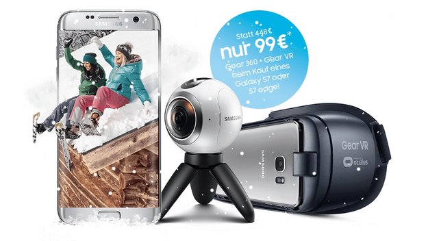 Samsung-Aktion: Gear 360 und Gear VR für 99 Euro beim Kauf des Galaxy S7 (edge)