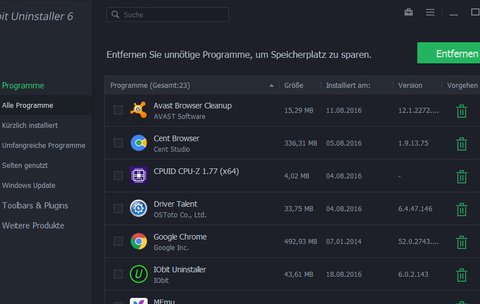 Top-Download der Woche 02/2017: IObit Uninstaller