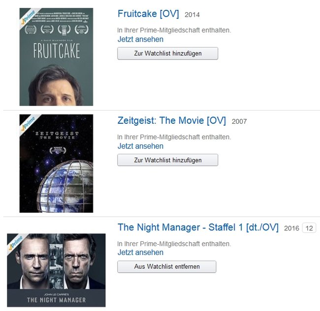 Auch bei Prime Video kann man viele Filme in OV sehen.
