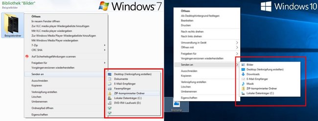 Zip-Entpacker Packprogramme Windows 10 und 7