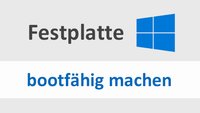 Festplatte bootfähig machen – so geht's