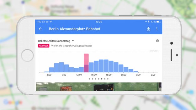 Google Maps für iPhone zeigt Stoßzeiten in Echtzeit an