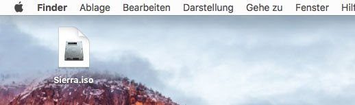 Die Sierra-ISO-Datei.