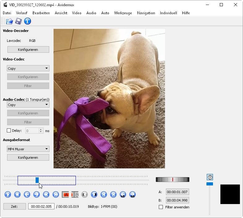 avidemux windows movie maker