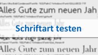 Schriftarten testen: so geht's