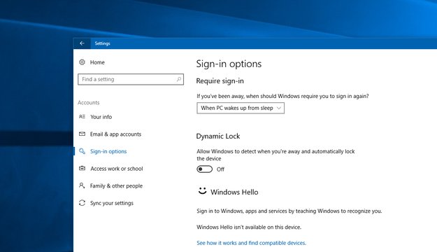Windows 10: „Dynamic Lock“ sperrt PC bei Abwesenheit automatisch