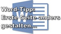 Word: Erste Seite anders formatieren