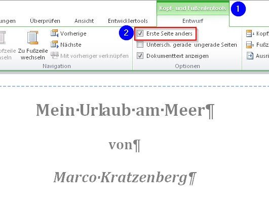 word-erste-seite-anders-kopfzeile