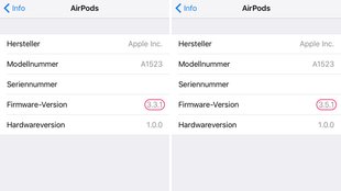 Apple AirPods erhalten Firmware-Update