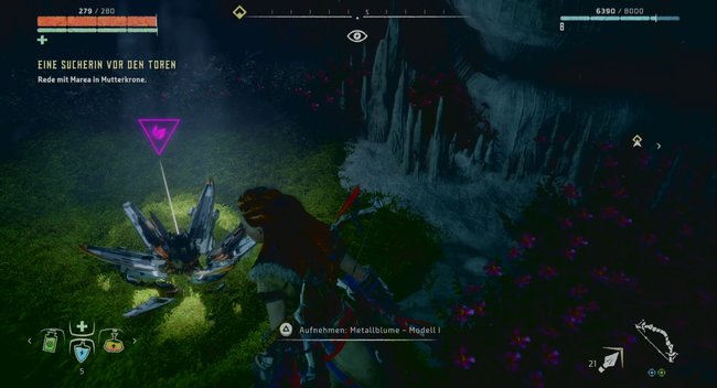 Horizon Zero Dawn Metallblumen Fundort