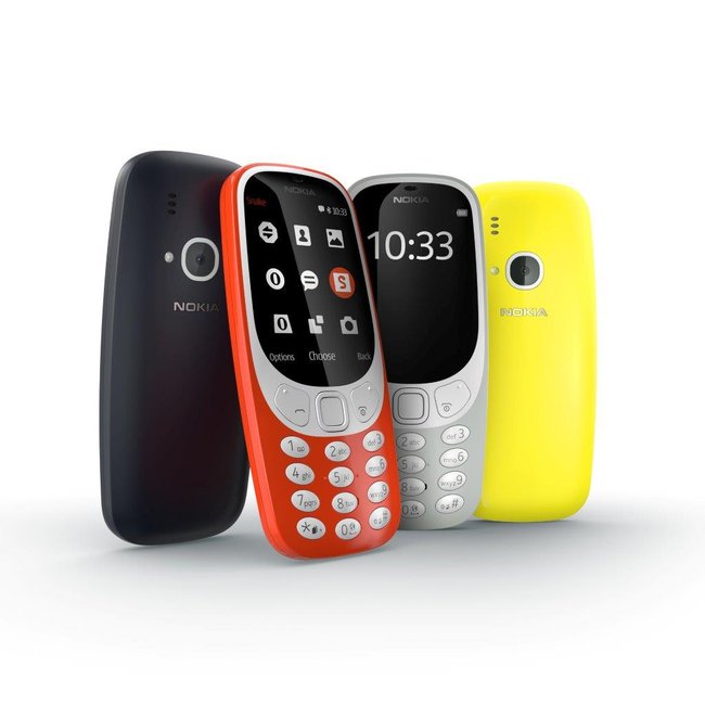 Das neue Nokia 3310 kommt in vier Farben und hat Snake an Bord (Quelle: Nokia)