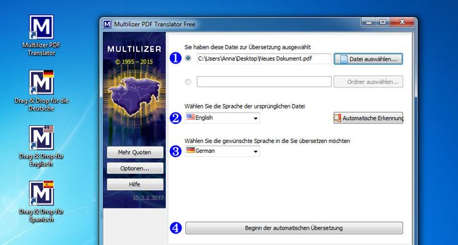 Entweder ihr zieht das PDF auf die richtige Verknüpfung oder ihr stellt das Programm manuell ein. (Bildquelle: GIGA)