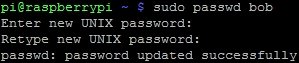 Raspbian Password anderer Nutzer
