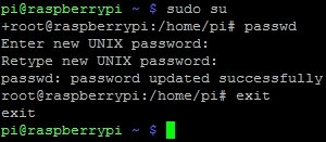 Raspbian Root-Password setzen