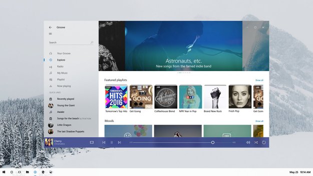 Project Neon: Screenshot zeigt neue Designsprache von Windows 10