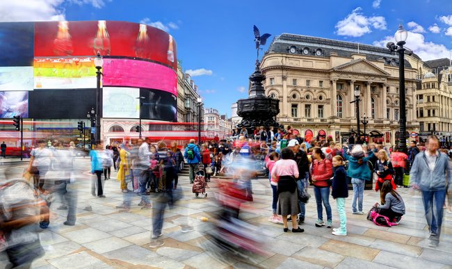 Daytime Long Exposure in Piccadilly Circus