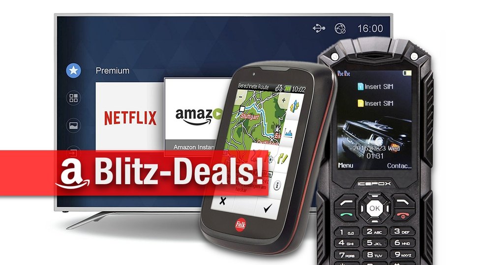 Blitzangebote: Outdoor-Handy, Fahrrad GPS, Festplatten, UHD-TVs zum Bestpreis