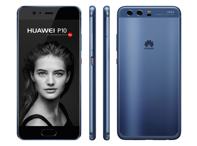 Das Huawei P10, hier in der blauen Version mit Hyper Diamond Cut Finish