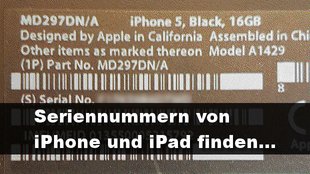 iPad- und iPhone-Seriennummern finden