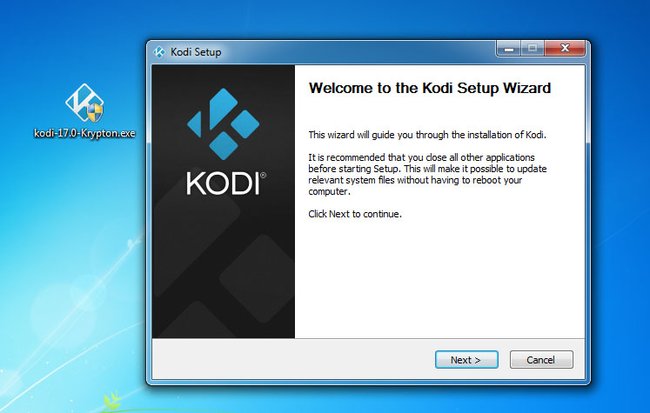 Installiert die aktuelle Kodi-Version, um Updates anzuwenden.