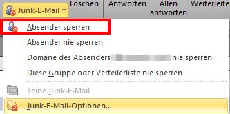 So könnt ihr E-Mail-Absender in Outlook sperren.