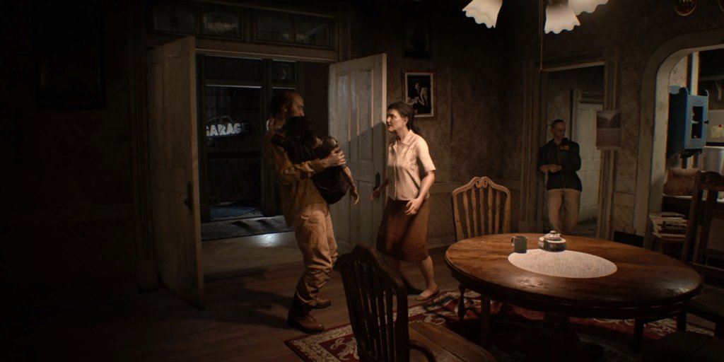 resident evil 1 esszimmer, resident evil 7: töchter-video – schlechtes und wahres ende, Esszimmer