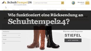 Schuhtempel24-Rücksendung: Regeln und Adressen