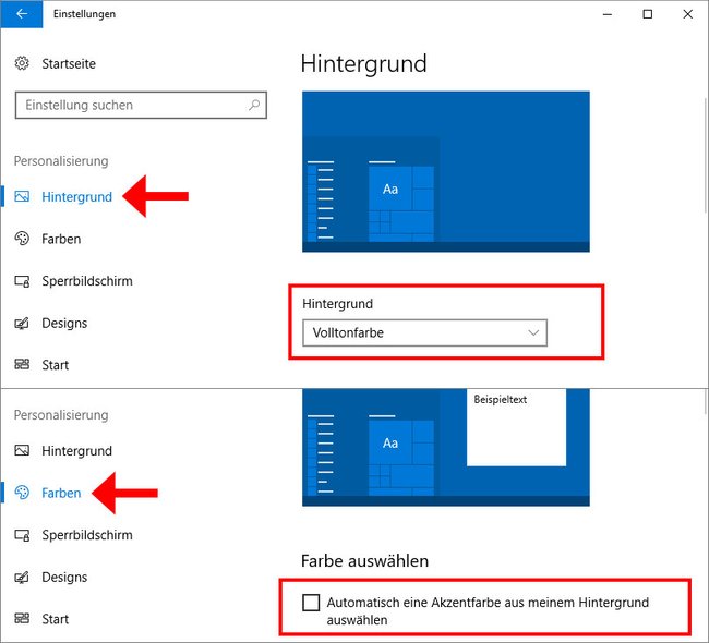 Stellt die Windows-Einstellungen so ein, um die Auslastung durch den Prozess zu reduzieren.