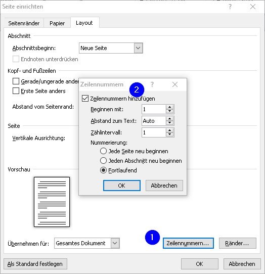 word-zeilennummern-formatieren