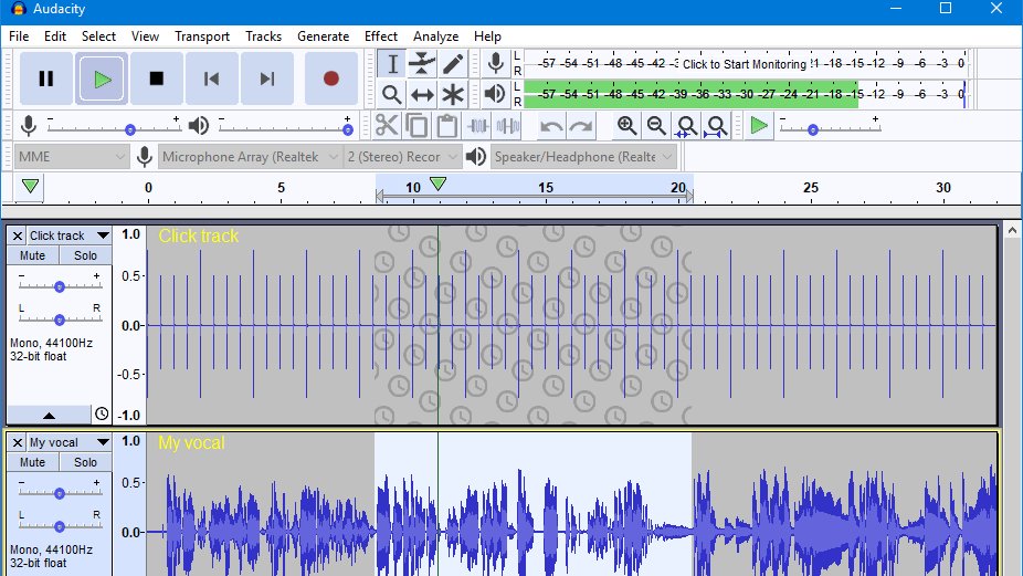 audacity audio editor lesson