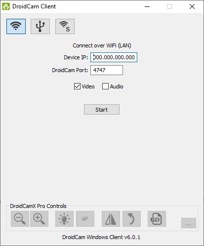 DroidCam Handy als Webcam Android