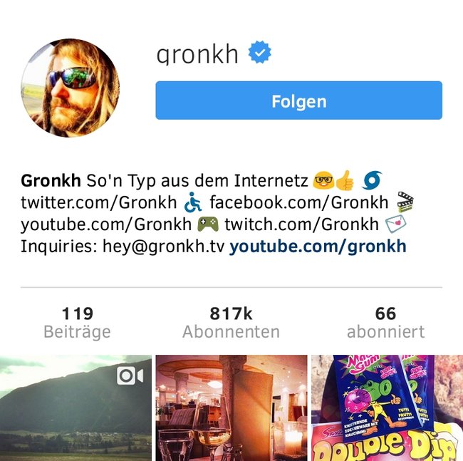 Gonkh machts richtig: Alle wichtigen Links & Infos in der Instagram-Bio