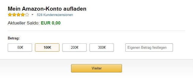 amazon-koto-aufladen